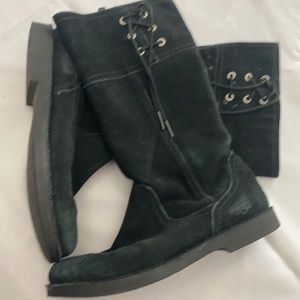 Ugg Kids Suede Boots Black
